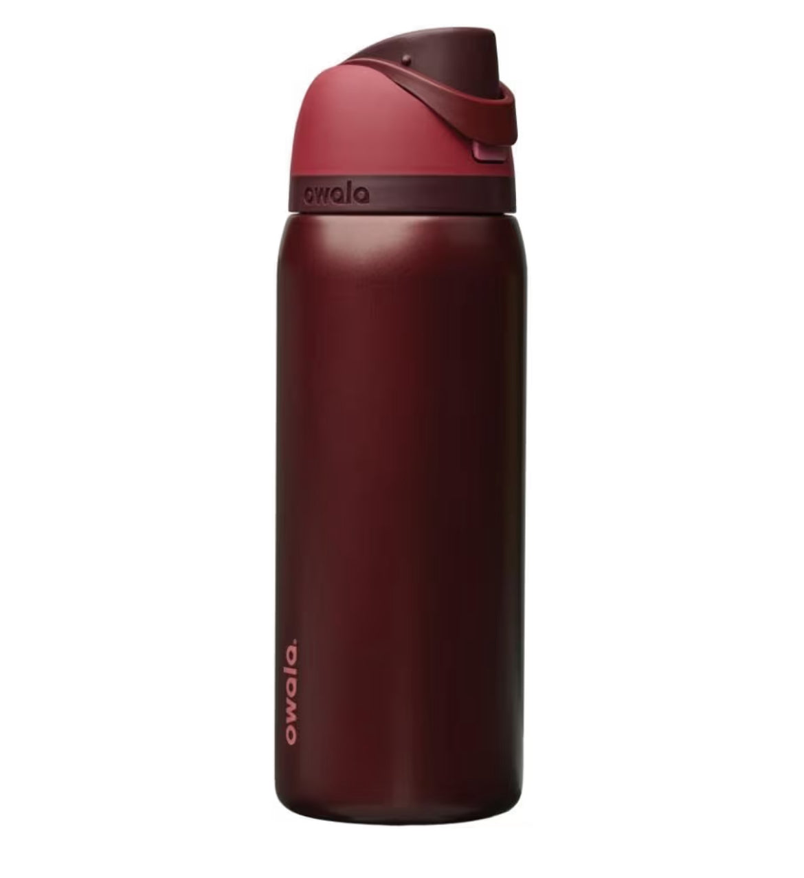 Owala FreeSip - Botella de agua aislada de acero inoxidable con popote para deportes, viajes y escuela, botella de agua deportiva sin BPA, 32 onzas, marea brumosa