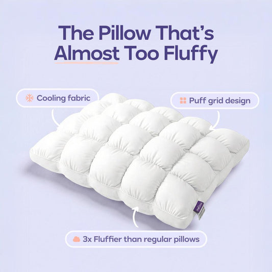 Almohada con forma de nube, n�cleo esponjoso de alta resistencia para uso dom�stico, almohada de soporte cervical