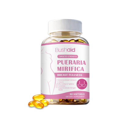 C�psulas de gel blando para el cuidado mamario para mujeres
