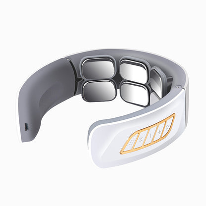 Masajeador cervical port�til con calor y electroterapia