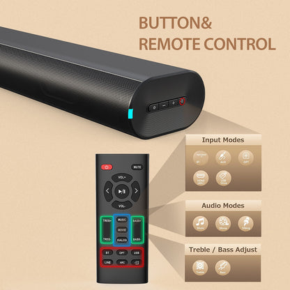 Altavoz Bluetooth para cine en casa con salida de subwoofer