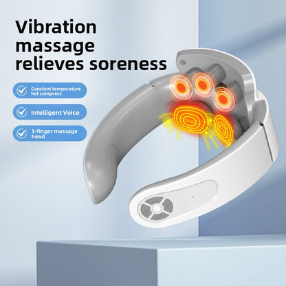 Masajeador cervical port�til con calor y electroterapia