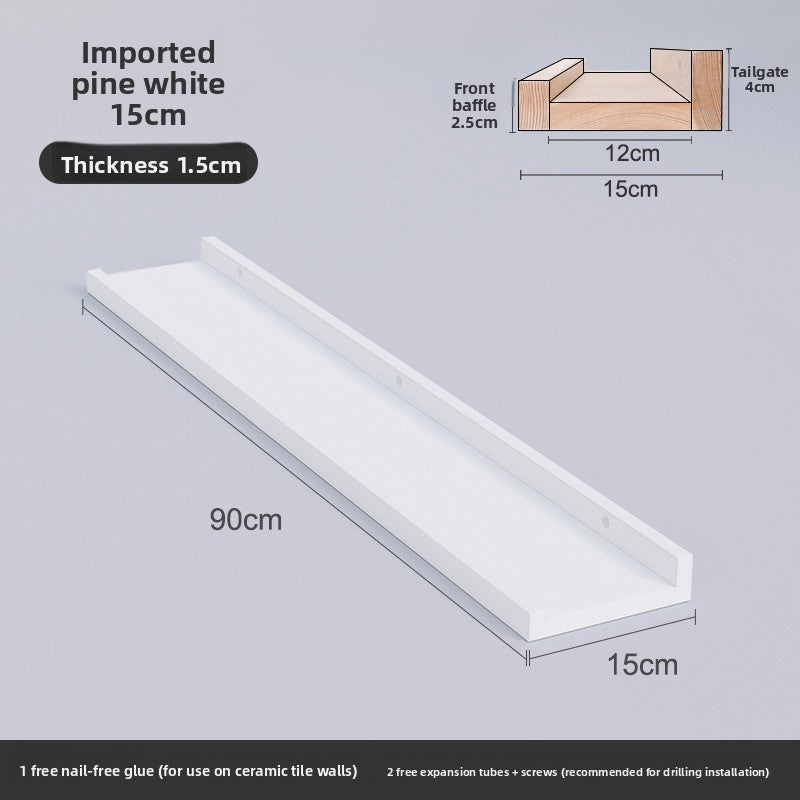 Estanter�a de pared de madera maciza n�rdica