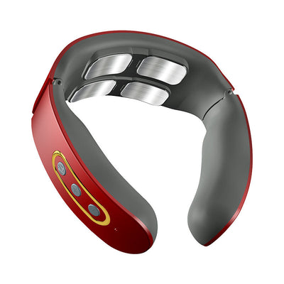 Masajeador cervical port�til con calor y electroterapia