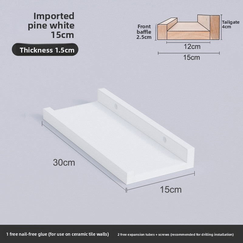 Estanter�a de pared de madera maciza n�rdica