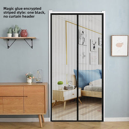 Puerta mosquitera de malla transpirable para cortinas magn�ticas para mosquitos