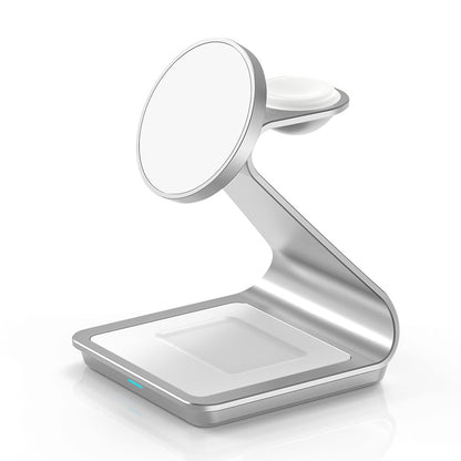 Cargador inal�mbrico triple para dispositivos Apple con soporte para coche