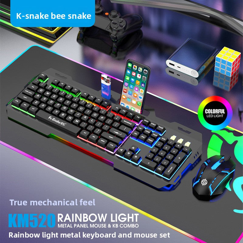 Teclado y rat�n Mechanical Feel con teclas retroiluminadas