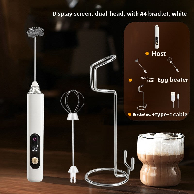 Espumante de leche port�til con pantalla digital