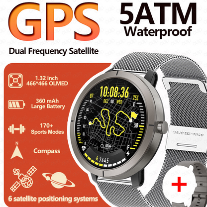 Monitor de salud del reloj inteligente GPS