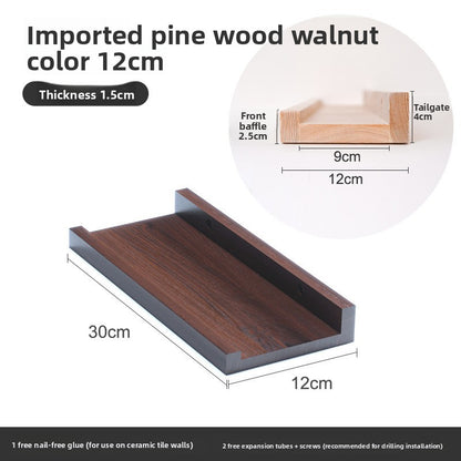 Estanter�a de pared de madera maciza n�rdica