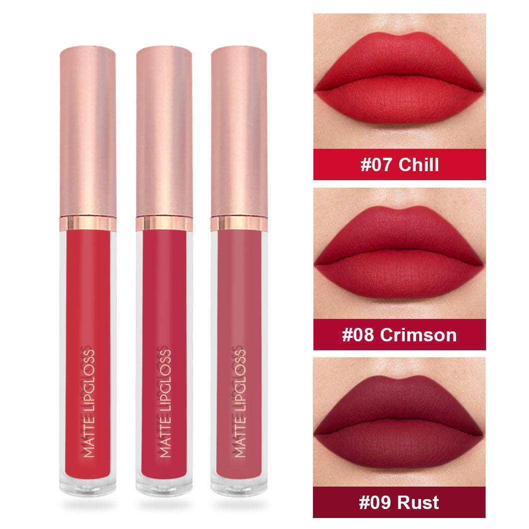 Set de brillo de labios mate en tr�o