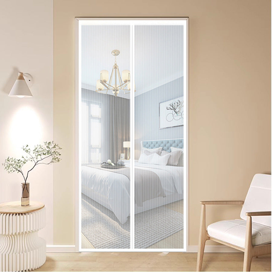 Puerta mosquitera de malla transpirable para cortinas magn�ticas para mosquitos