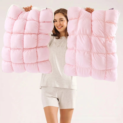 Almohada con forma de nube, n�cleo esponjoso de alta resistencia para uso dom�stico, almohada de soporte cervical
