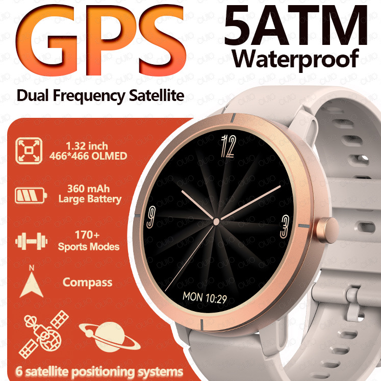 Monitor de salud del reloj inteligente GPS