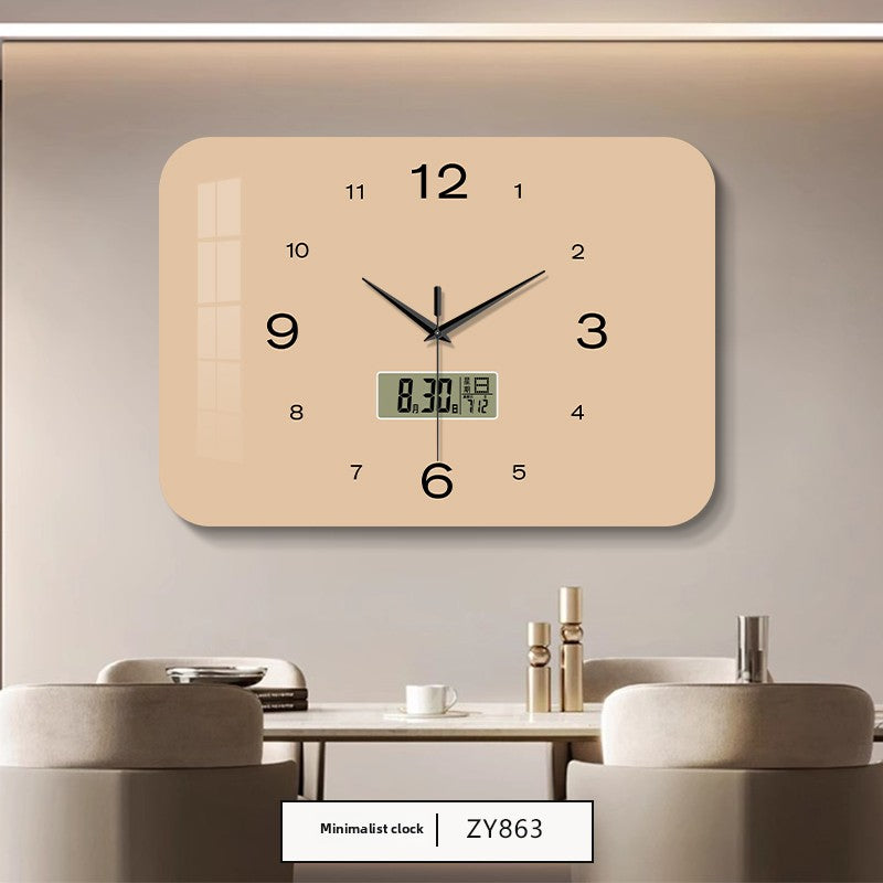 Reloj de pared silencioso del calendario perpetuo