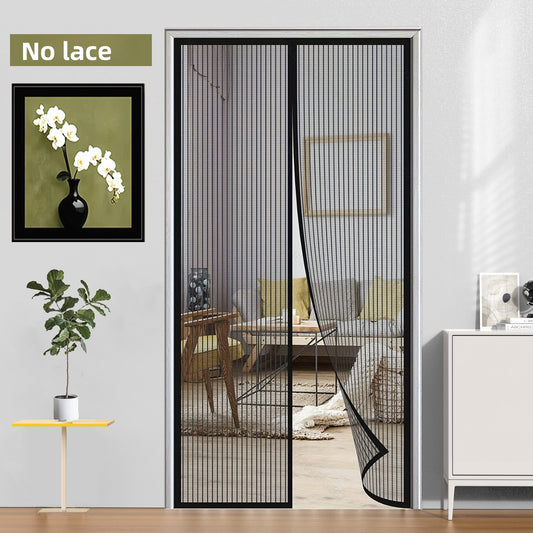 Puerta mosquitera de malla transpirable para cortinas magn�ticas para mosquitos