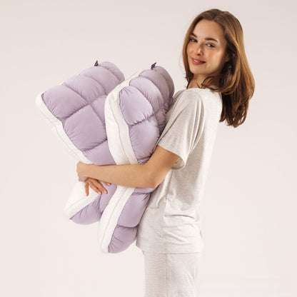 Almohada con forma de nube, n�cleo esponjoso de alta resistencia para uso dom�stico, almohada de soporte cervical