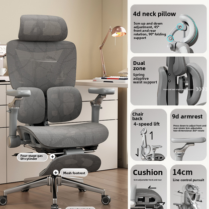 Silla ergon�mica de oficina con soporte lumbar