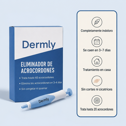 Dermly eliminador de Acrocordones con aplicador de bandas - Fácil y preciso