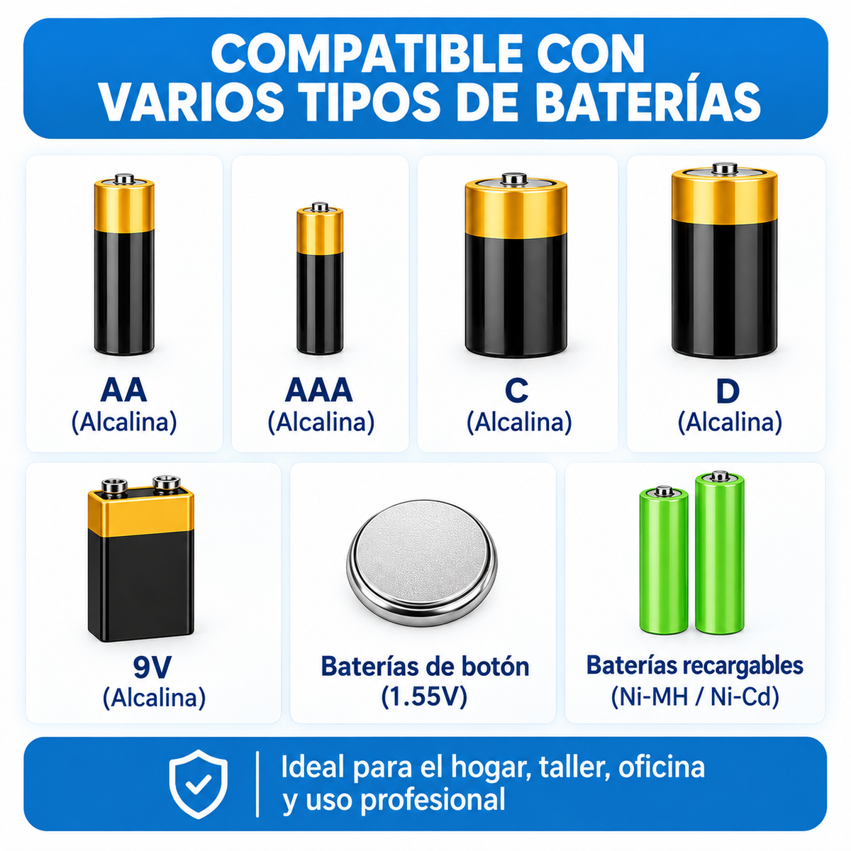 Probador de baterías universal