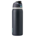Owala FreeSip - Botella de agua aislada de acero inoxidable con popote para deportes, viajes y escuela, botella de agua deportiva sin BPA, 32 onzas, marea brumosa