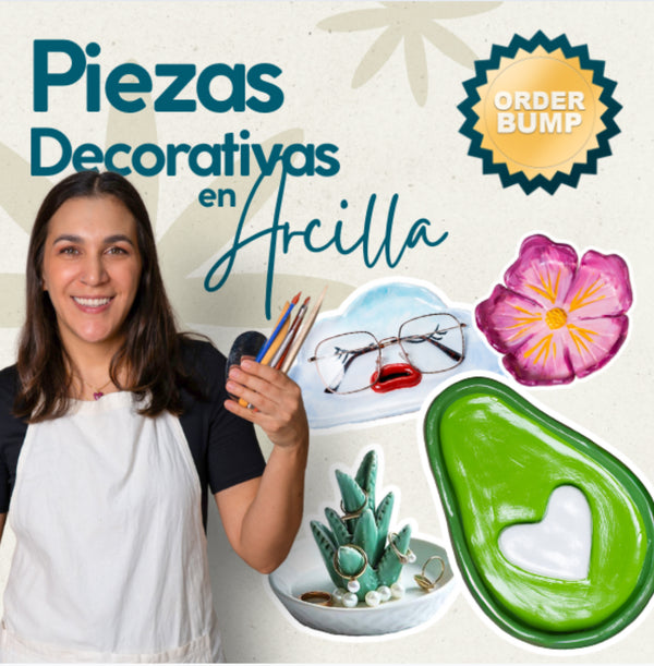Piezas Decorativas en Arcilla Fría