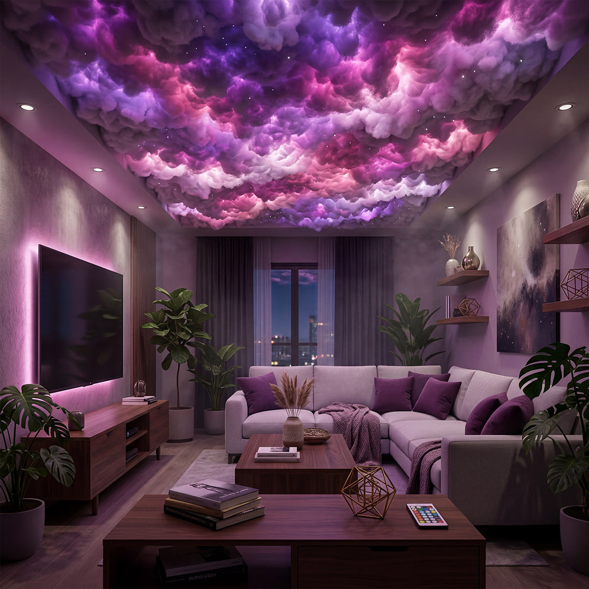 L�mpara de nube LED