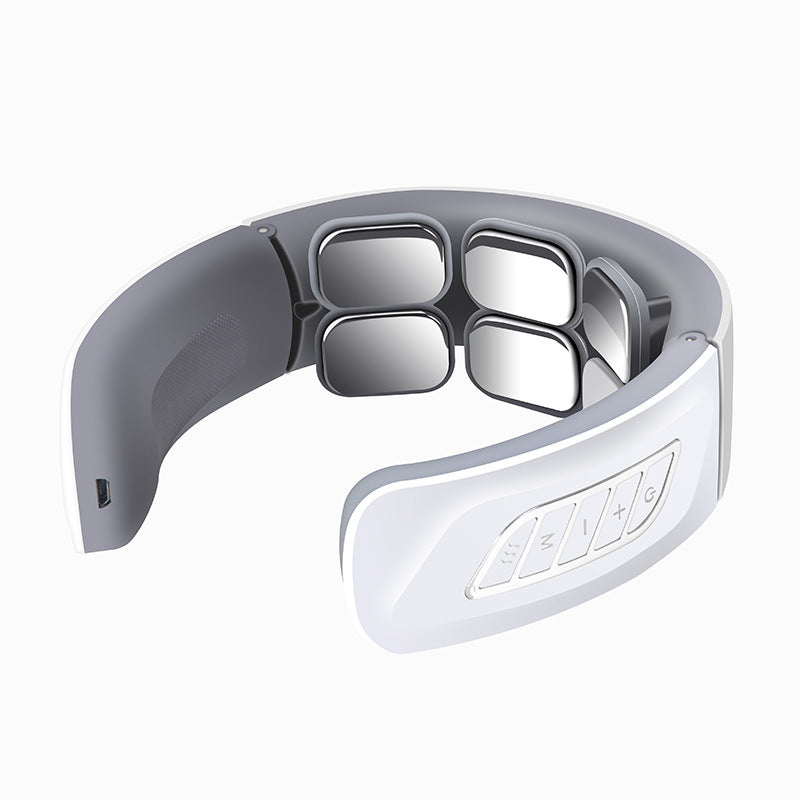 Masajeador cervical port�til con calor y electroterapia