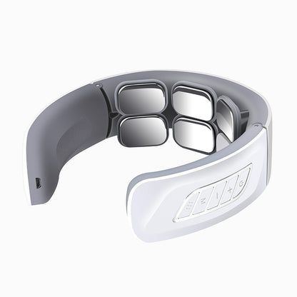 Masajeador cervical port�til con calor y electroterapia