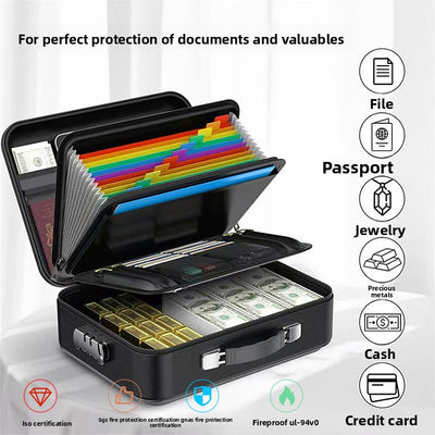 Bolsa de almacenamiento de documentos impermeable y ign�fuga