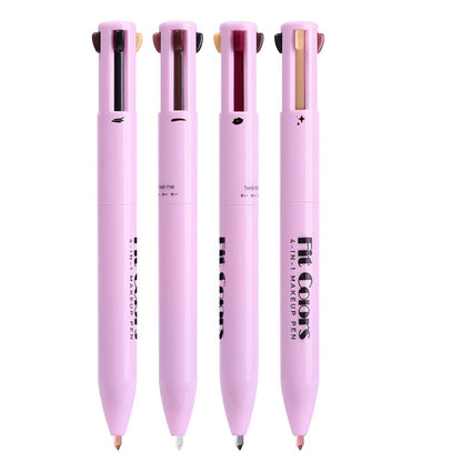 L�piz port�til de maquillaje multifuncional cuatro en uno