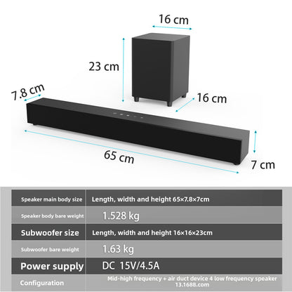 Altavoz Bluetooth de 2.1 canales con subwoofer