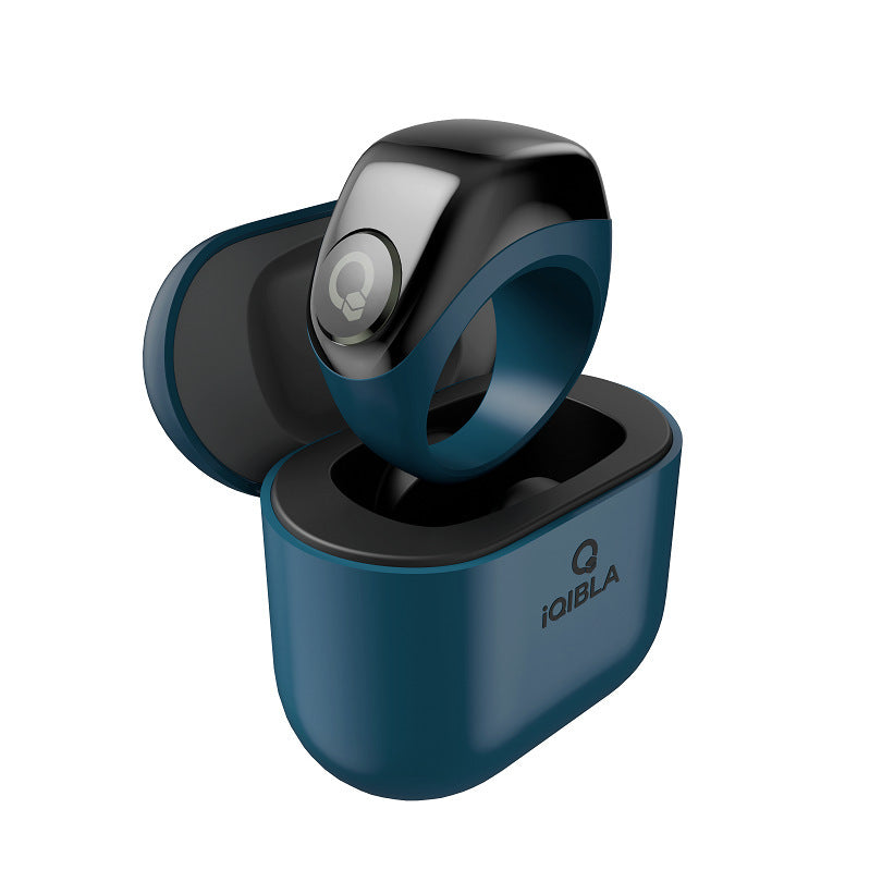 Anillo inteligente Bluetooth para fitness con funda de carga