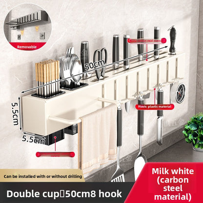 Portacuchillos y utensilios de cocina montados en la pared