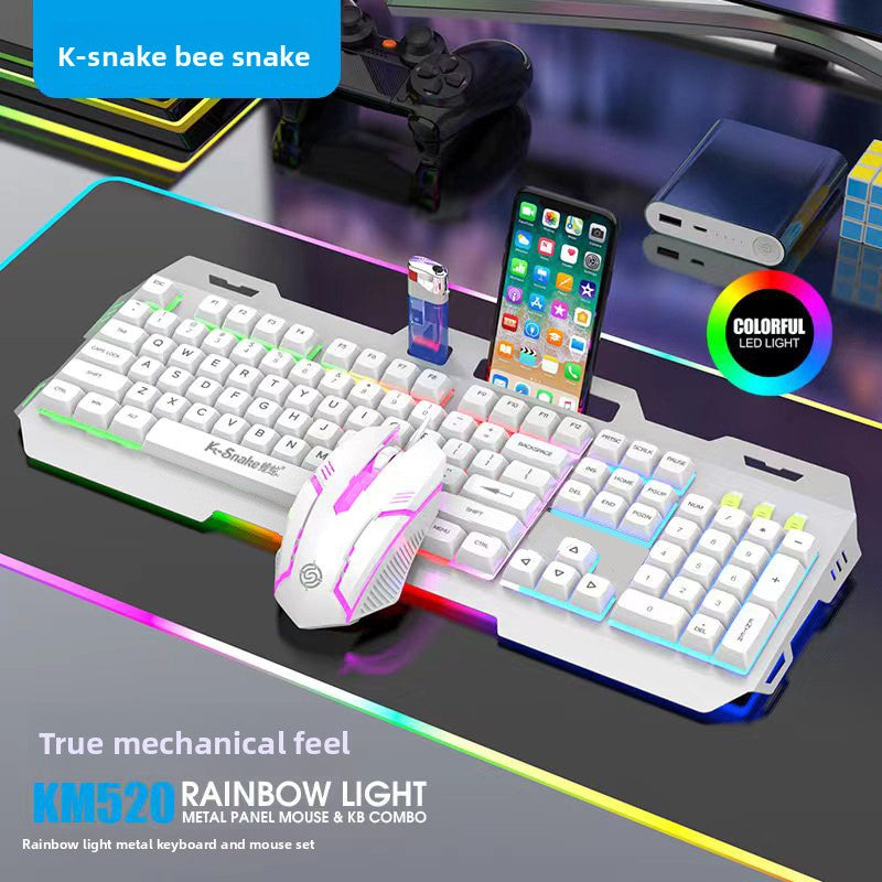 Teclado y rat�n Mechanical Feel con teclas retroiluminadas