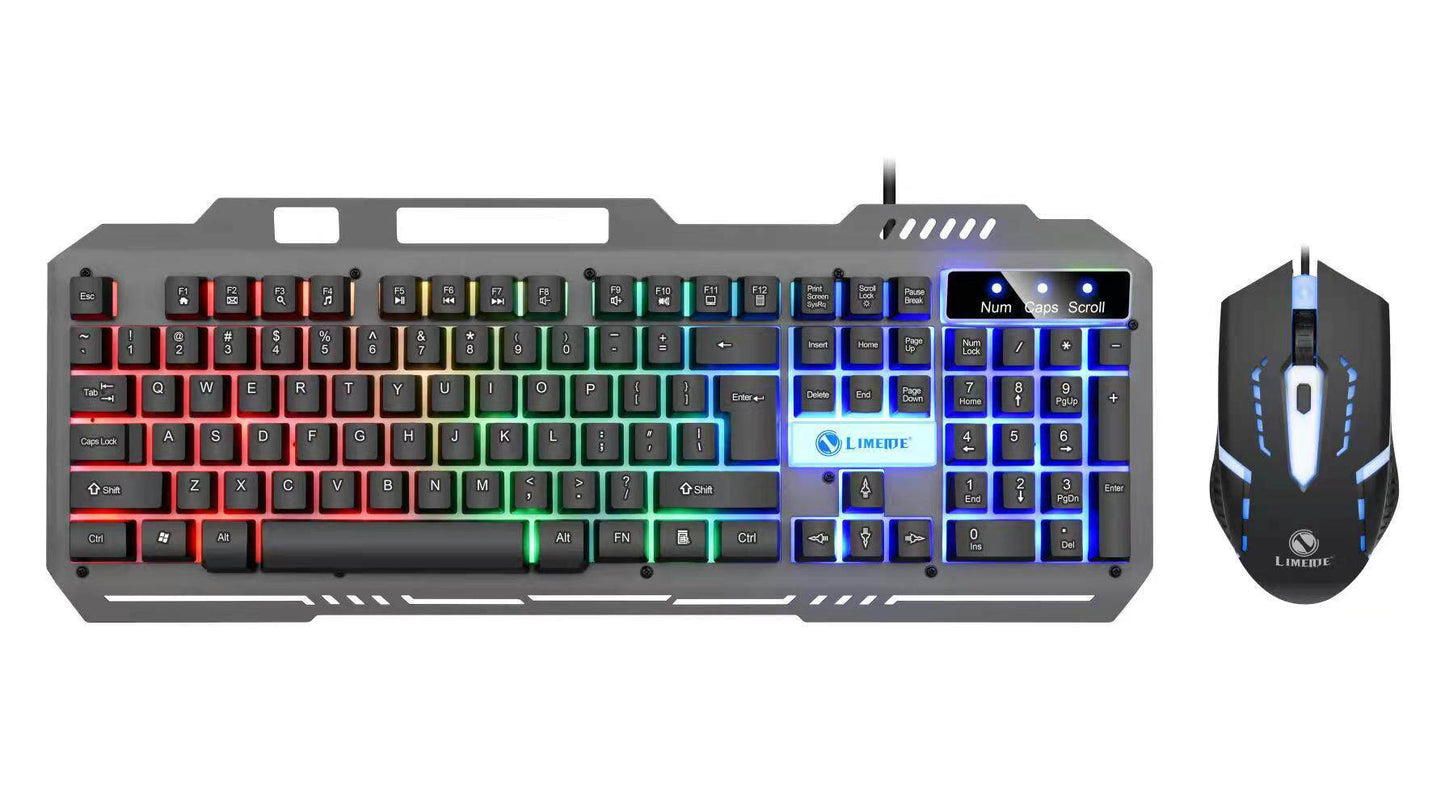 Teclado y rat�n Mechanical Feel con teclas retroiluminadas