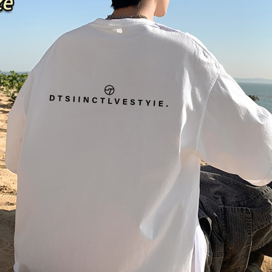 Camiseta de manga corta de algod�n puro