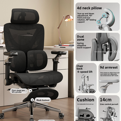 Silla ergon�mica de oficina con soporte lumbar